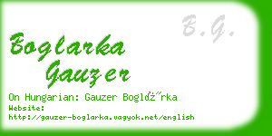 boglarka gauzer business card